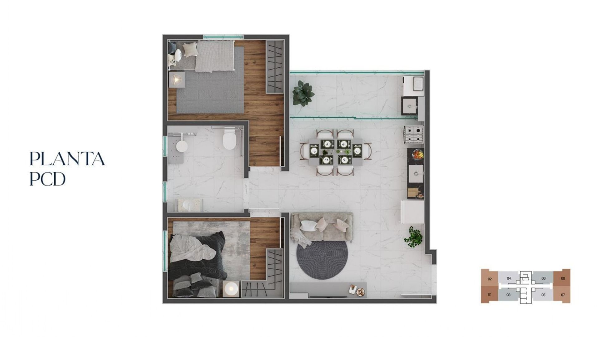 Imagem Apartamento com 2 Quartos à Venda, 56 m² em Boa Vista - Juiz de Fora