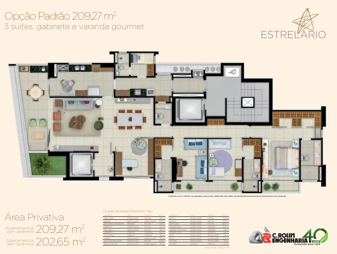 Imagem Apartamento com 3 Quartos à Venda, 209 m²em Meireles - Fortaleza