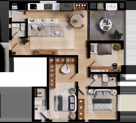 Imagem Apartamento com 3 Quartos à Venda, 90 m² em Santa Quitéria - Curitiba