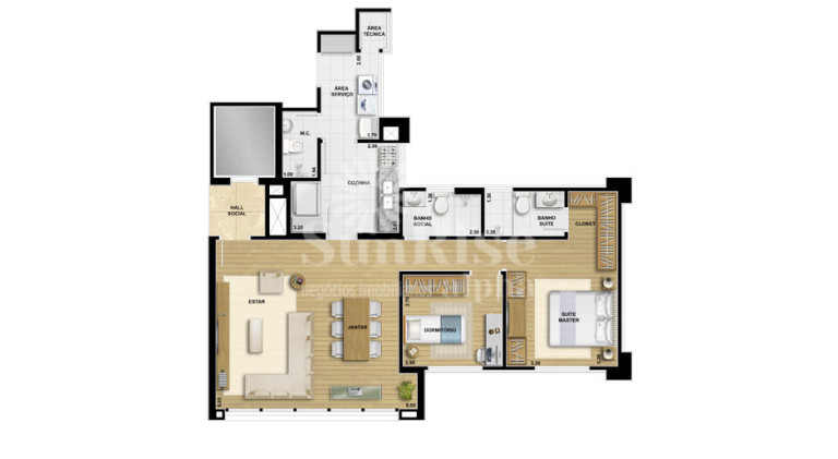 Imagem Apartamento com 3 Quartos à Venda, 121 m² em Alphaville Conde I - Barueri Imagem Apartamento com 3 Quartos à Venda, 121 m² em Alphaville Conde I - Barueri