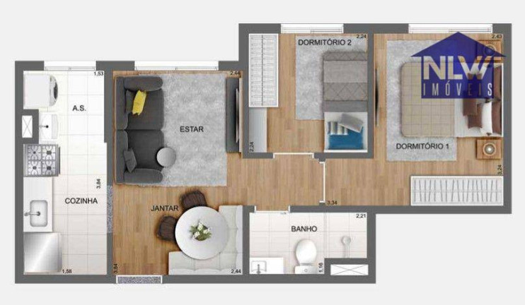 Imagem Apartamento com 2 Quartos à Venda, 38 m² em Brás - São Paulo