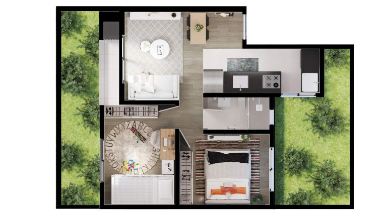 Imagem Apartamento com 2 Quartos à Venda, 42 m² em Jardim Campo Verde - Almirante Tamandare Imagem Apartamento com 2 Quartos à Venda, 42 m² em Jardim Campo Verde - Almirante Tamandare
