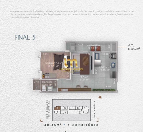 Imagem Apartamento com 1 Quarto à Venda, 37 m² em Boqueirão - Praia Grande
