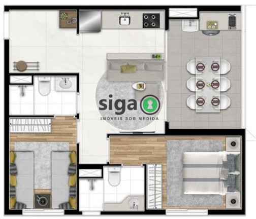Imagem Apartamento com 2 Quartos à Venda, 53 m² em Barra Funda - São Paulo Imagem Apartamento com 2 Quartos à Venda, 53 m² em Barra Funda - São Paulo