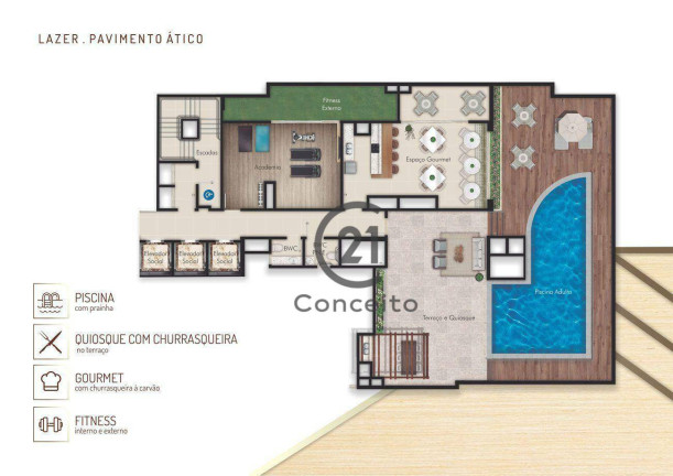 Imagem Apartamento com 2 Quartos à Venda, 79 m² em Kobrasol - São José Imagem Apartamento com 2 Quartos à Venda, 79 m² em Kobrasol - São José