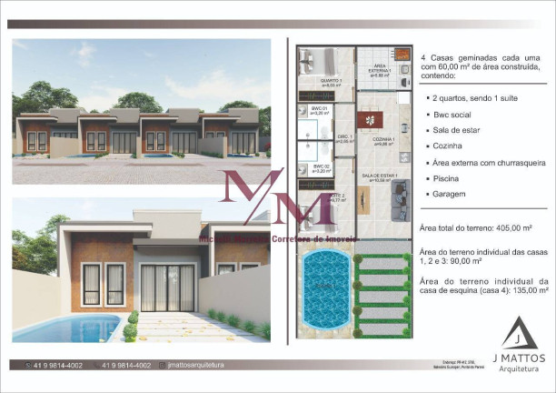 Imagem Casa com 2 Quartos à Venda, 90 m² em Balneário Primavera - Pontal Do Paraná