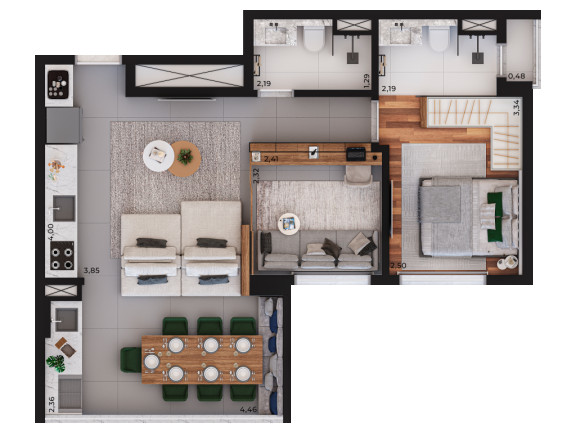 Imagem Apartamento com 2 Quartos à Venda, 68 m² em Perdizes - São Paulo