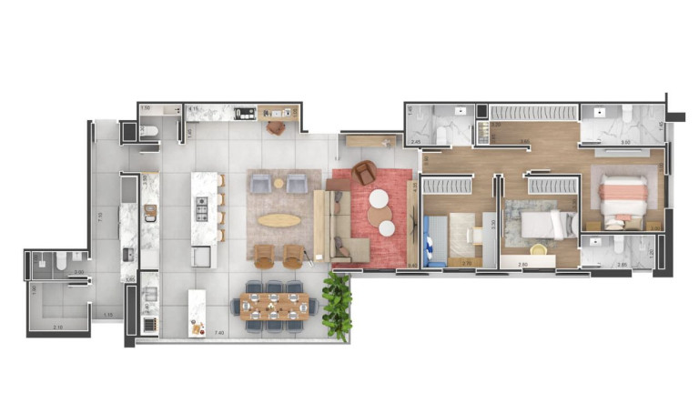 Apartamento com 3 Quartos à Venda, 109 m² em Boa Vista - Bragança Paulista