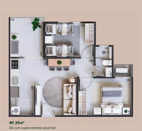 Imagem Apartamento com 2 Quartos à Venda,  em Setor Faiçalville - Goiânia