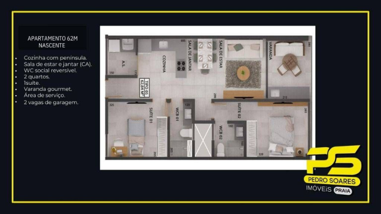 Imagem Apartamento com 2 Quartos à Venda, 68 m² em Jardim Oceania - João Pessoa Imagem Apartamento com 2 Quartos à Venda, 68 m² em Jardim Oceania - João Pessoa