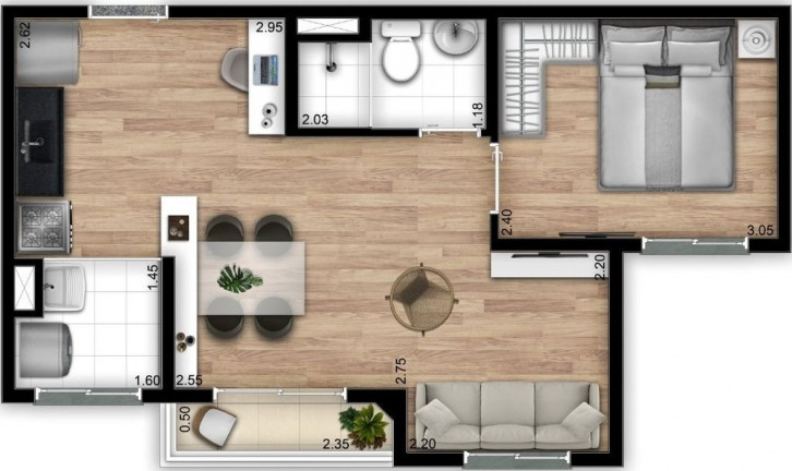 Imagem Imóvel com 2 Quartos à Venda, 32 m² em Jardim Da Pedreira - São Paulo