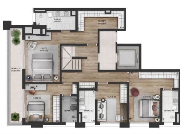 Imagem Cobertura com 4 Quartos à Venda, 358 m² em Itaim Bibi - São Paulo Imagem Cobertura com 4 Quartos à Venda, 358 m² em Itaim Bibi - São Paulo