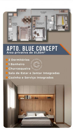 Imagem Apartamento com 2 Quartos à Venda, 51 m² em Noal - Santa Maria Imagem Apartamento com 2 Quartos à Venda, 51 m² em Noal - Santa Maria