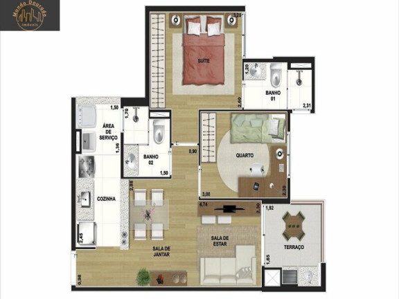 Imagem Apartamento com 2 Quartos à Venda, 55 m² em Vila Tibiriçá - Santo André Imagem Apartamento com 2 Quartos à Venda, 55 m² em Vila Tibiriçá - Santo André
