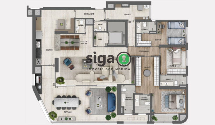 Imagem Apartamento com 4 Quartos à Venda, 227 m² em Chácara Santo Antônio (zona Sul) - São Paulo Imagem Apartamento com 4 Quartos à Venda, 227 m² em Chácara Santo Antônio (zona Sul) - São Paulo