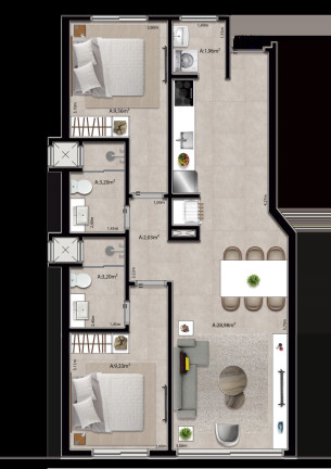 Imagem Apartamento com 2 Quartos à Venda, 130 m² em Capão Da Canoa - Capão Da Canoa