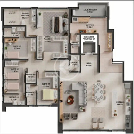 Imagem Apartamento com 4 Quartos à Venda, 227 m² em Skygarden Marista - Goiânia Imagem Apartamento com 4 Quartos à Venda, 227 m² em Skygarden Marista - Goiânia