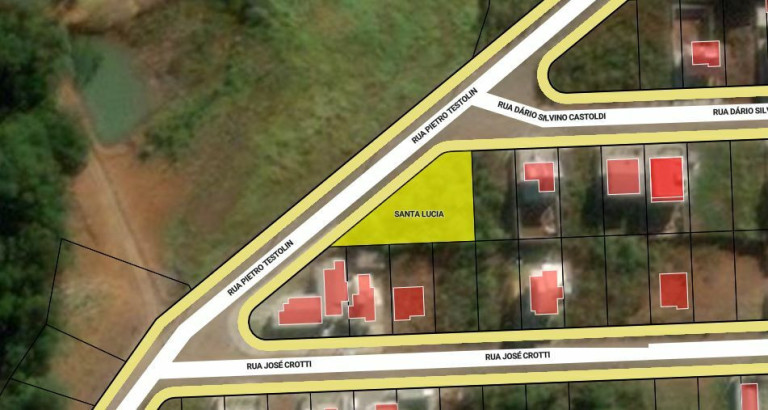 Terreno à Venda, 606 m² em Santa Lucia - Videira