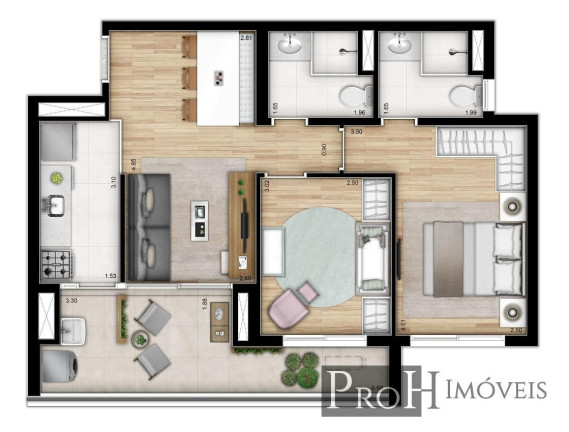 Imagem Apartamento com 2 Quartos à Venda, 60 m² em Bela Vista - São Paulo Imagem Apartamento com 2 Quartos à Venda, 60 m² em Bela Vista - São Paulo