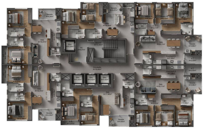 Imagem Apartamento com 2 Quartos à Venda, 59 m² em Fazenda - Itajaí Imagem Apartamento com 2 Quartos à Venda, 59 m² em Fazenda - Itajaí