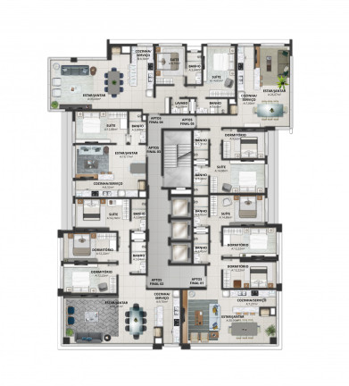 Imagem Apartamento com 2 Quartos à Venda, 78 m² em Centro - Torres