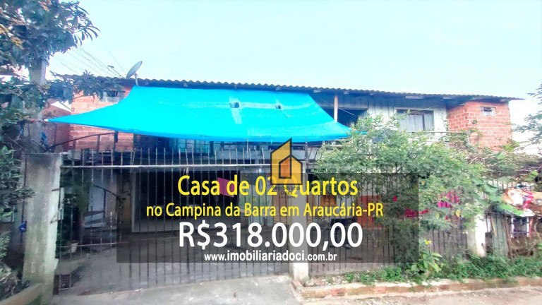 Casa com 2 Quartos à Venda, 96 m² em Campina Da Barra - Araucária