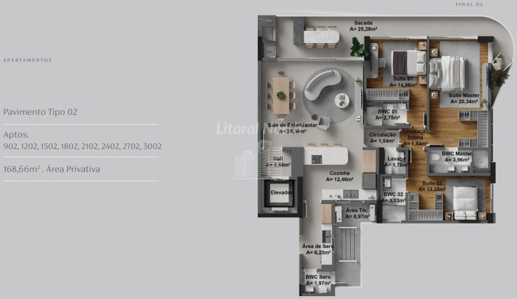 Imagem Apartamento com 3 Quartos à Venda, 168 m² em Fazenda - Itajaí Imagem Apartamento com 3 Quartos à Venda, 168 m² em Fazenda - Itajaí