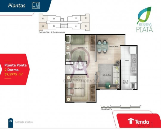 Imagem Imóvel com 1 Quarto à Venda, 41 m² em Piatã - Salvador