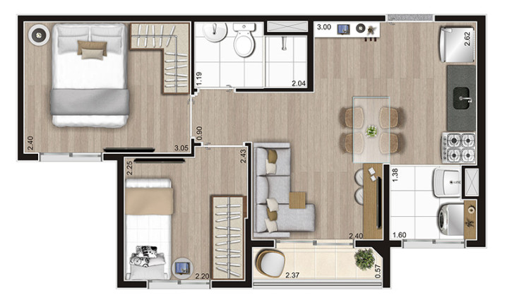Imagem Apartamento com 2 Quartos à Venda, 37 m² em Parque Ipê - São Paulo Imagem Apartamento com 2 Quartos à Venda, 37 m² em Parque Ipê - São Paulo