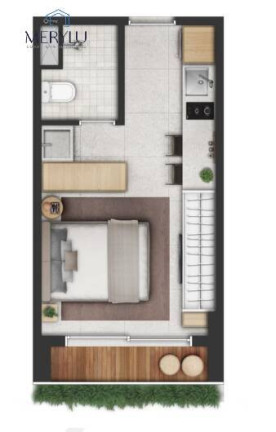 Imagem Apartamento com 1 Quarto à Venda, 22 m² em Indianópolis - São Paulo