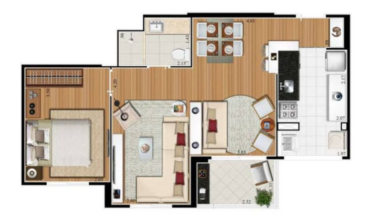 Imagem Imóvel com 1 Quarto à Venda, 51 m² em Vila Andrade - São Paulo Imagem Imóvel com 1 Quarto à Venda, 51 m² em Vila Andrade - São Paulo
