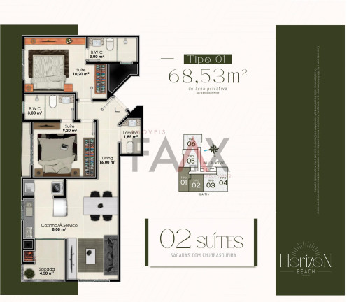 Imagem Apartamento à Venda, 68 m² em Varzea - Itapema Imagem Apartamento à Venda, 68 m² em Varzea - Itapema