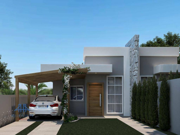 Imagem Casa com 3 Quartos à Venda, 74 m² em Fundos - Biguaçu Imagem Casa com 3 Quartos à Venda, 74 m² em Fundos - Biguaçu