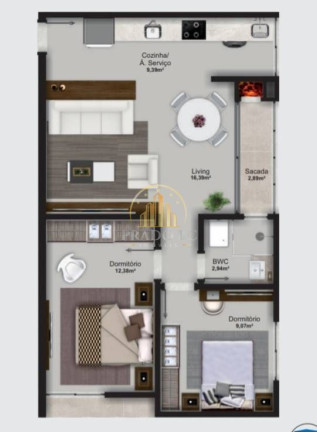 Imagem Apartamento com 2 Quartos à Venda, 10 m² em Areias - Camboriú
