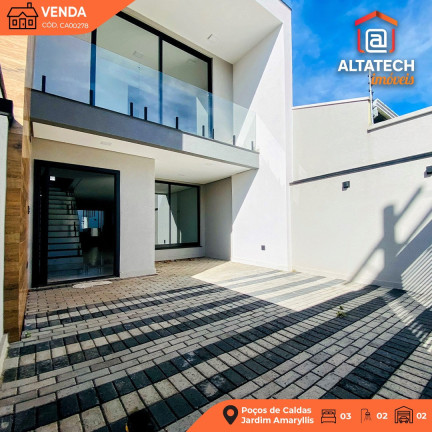 Casa com 3 Quartos à Venda, 181 m² em Jardim Amaryllis - Poços De Caldas