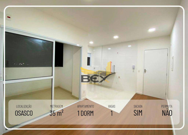 Apartamento com 1 Quarto à Venda, 35 m² em Vila Osasco - Osasco