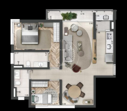 Imagem Apartamento com 3 Quartos à Venda, 34 m² em Sumaré - São Paulo