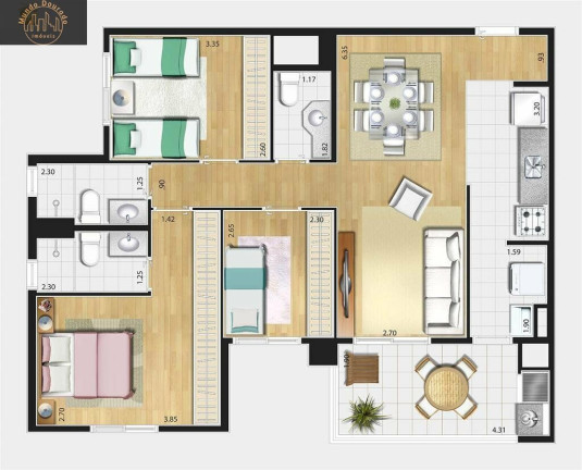 Imagem Apartamento com 3 Quartos à Venda, 86 m² em Jardim São Caetano - São Caetano Do Sul Imagem Apartamento com 3 Quartos à Venda, 86 m² em Jardim São Caetano - São Caetano Do Sul
