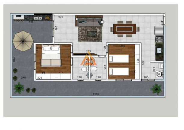 Imagem Apartamento com 2 Quartos à Venda, 89 m²