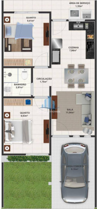 Imagem Casa com 2 Quartos à Venda, em Recanto Brasil - Ponta Grossa Imagem Casa com 2 Quartos à Venda, em Recanto Brasil - Ponta Grossa