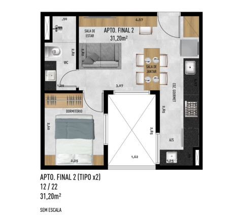 Imagem Imóvel com 2 Quartos à Venda, 86 m² em Jardim Trussardi - São Paulo