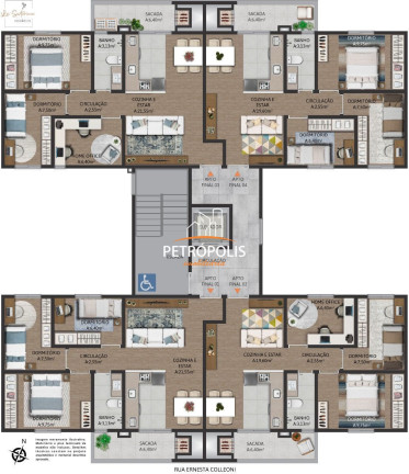 Imagem Apartamento com 3 Quartos à Venda, 64 m² em Desvio Rizzo - Caxias Do Sul