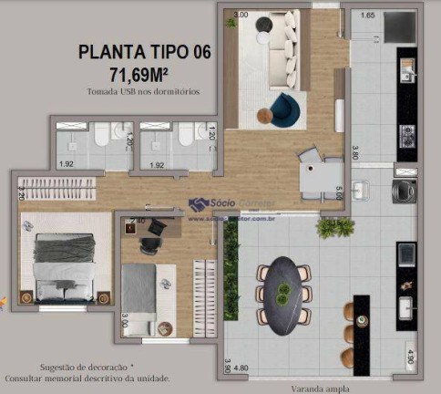 Imagem Apartamento com 2 Quartos à Venda, 71 m² em Jardim Vila Galvão - Guarulhos