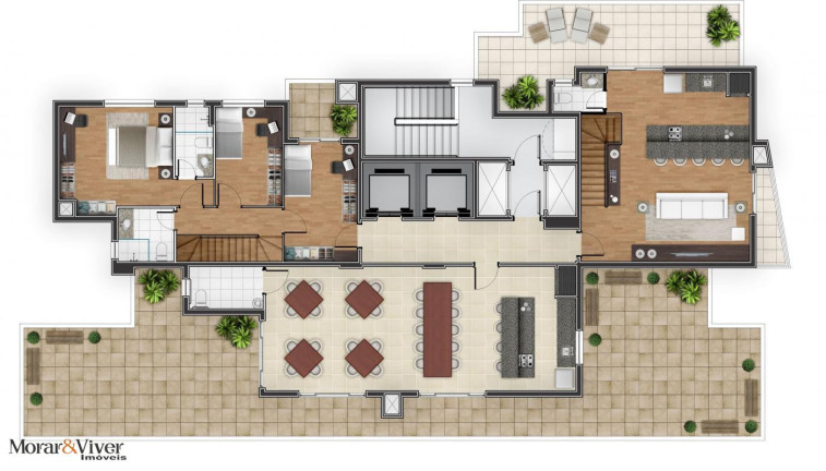 Imagem Apartamento com 3 Quartos à Venda, 78 m² em Cristo Rei - Curitiba