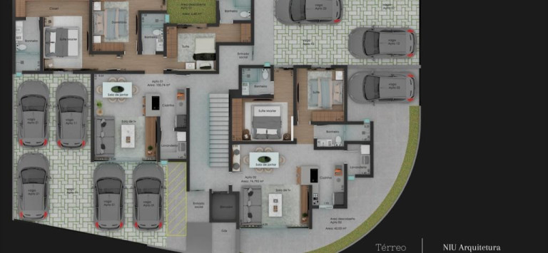 Imagem Apartamento com 3 Quartos à Venda, 100 m² em Jardim Piratininga - Franca Imagem Apartamento com 3 Quartos à Venda, 100 m² em Jardim Piratininga - Franca