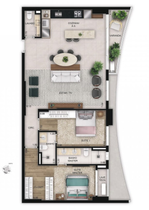 Imagem Apartamento com 3 Quartos à Venda, 127 m² em Serrinha - Goiânia