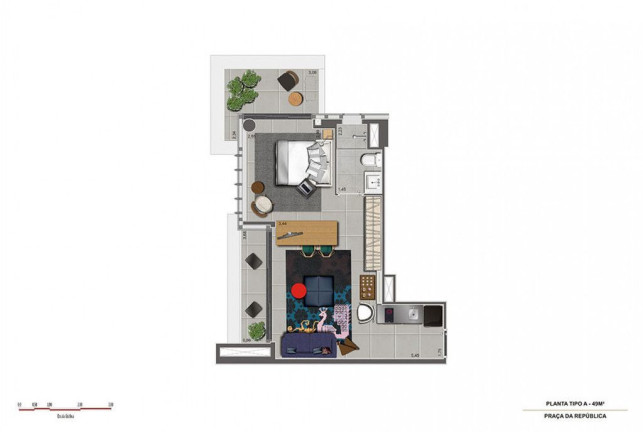 Imagem Studio com 1 Quarto à Venda, 28 m² em Centro - São Paulo