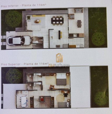 Imagem Sobrado com 3 Quartos à Venda, 116 m² em Sítios Santa Luzia - Aparecida De Goiânia
