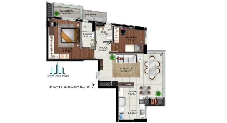 Imagem Apartamento com 2 Quartos à Venda, 87 m² em Cidade Alta - Bento Gonçalves