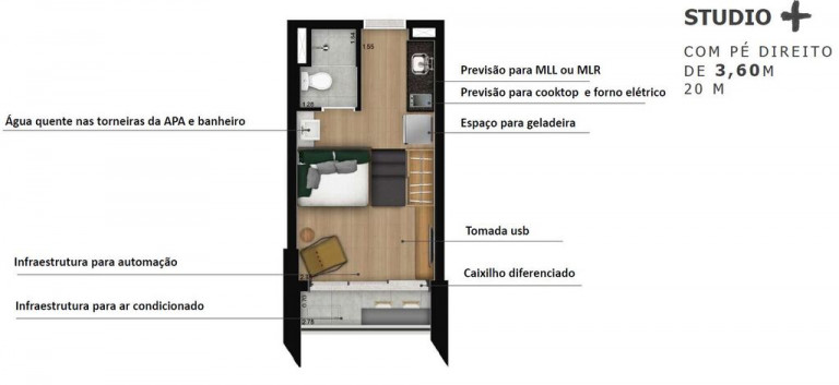 Imagem Apartamento com 1 Quarto à Venda, 34 m² em Brooklin - São Paulo
